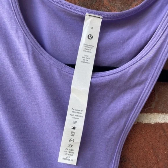 lululemon Cut Out Lavender Tank Top - Picture 5 of 8